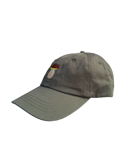 Soppcaps Steinsopp Dad Cap Olivengrønn
